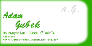 adam gubek business card